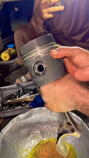 Piston Installation: Heavy Duty Harvester Engine #shortsfeed #mechanic #pkenginemaster #automobile