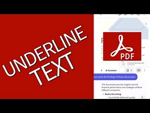 How to Underline Text in Adobe Acrobat 2025?
