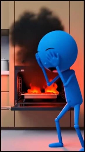 (P7) Stickman makes cakes and the "explosive" ending! 💥 #StickmanComedy#StickmanBakingFail