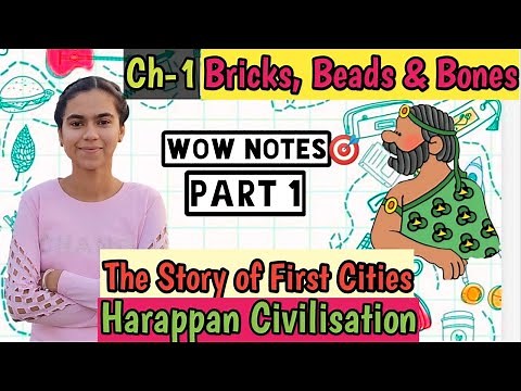 Bricks, Beads and Bones I Part 1 Class 12 History I Chapter 1 II THE STORY OF THE FIRST CITIES I