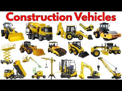Construction Vehicles for Kids | Heavy Equipment Learning Video | Preschool & Toddlers
