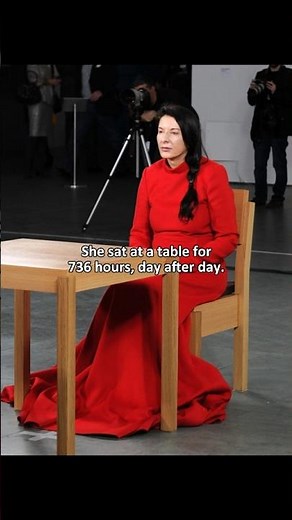 Marina Abramovic's live performance, "The Artist Is Present" #story #history #motivation #storytime