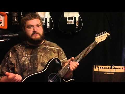 Fender Telecoustic review and demo using Fishman Loudbox Mini