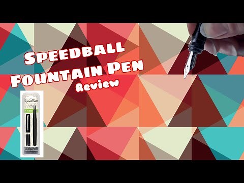 Speedball Fountain Pen Review!!!!