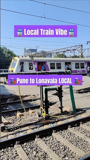 Pune to Lonavala Local Train Arrival | Platform Scene | Indian Local Train Journey #pune