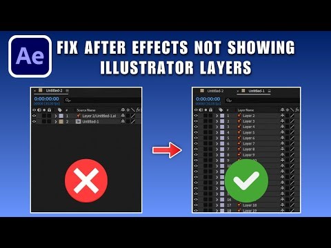 After Effects is Not Showing Every Illustrator Layers 2026