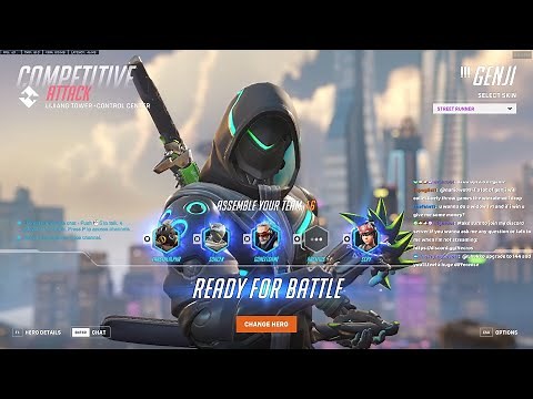 NEW GENJI SKIN - STREET RUNNER ! POTG! NECROS INSANE GENJI OVERWATCH 2 SEASON 2