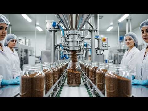 How Instant Coffee Is Made in a Modern Factory | Full Production Process (Full Process)