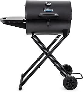 Char-Griller E1816 King-Griller Gambler Portable Charcoal Grill in Black