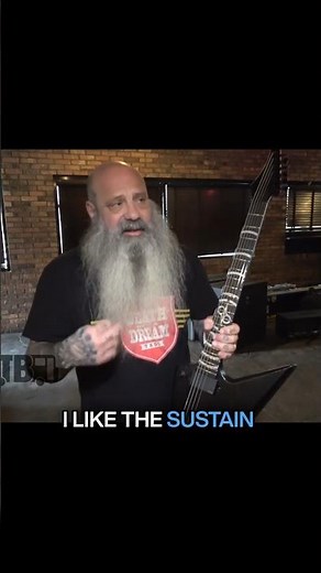 Crowbar's Kirk Windstein shows you his first Solar Guitar! #crowbar #digitaltourbus #guitarist