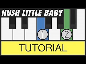 Hush, Little Baby - How to Play - Very Easy Piano Tutorial