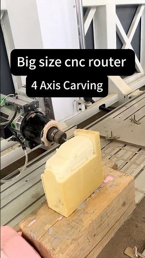 4 axis cnc router with swing spindle head, +/-90 degree curve surface carving 4 axis cnc router