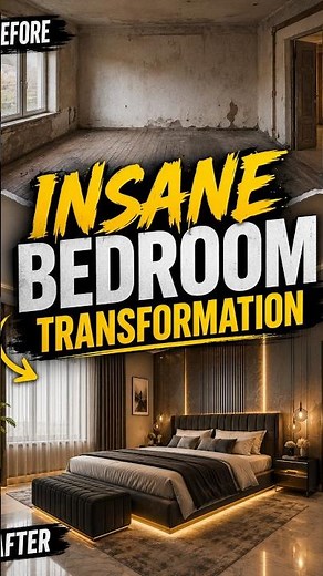 INSANE Bedroom Transformation! 🤯 From Raw to Luxury #BedroomTransformation #BedroomMakeover