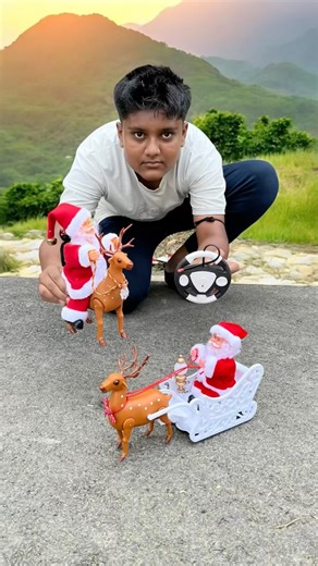 Two new remote control santa cluse sleigh unboxing amd reviwe🤯