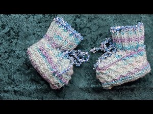 #Babyschuhe stricken "Sternchen"