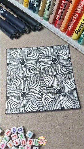 How to draw a simple flower pattern zentangle