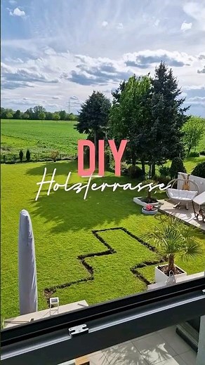 DIY Holzterrasse selber bauen Holz Terrasse im Garten bauen DIY Gartenprojekt Wilmersdorfskind Ski