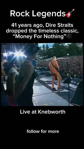 Dire Straits performing “Money For Nothing” live at Knebworth #liveperformance #direstraits #shorts