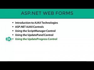 Using the AJAX UpdateProgress Control in ASP.Net (Part-31)