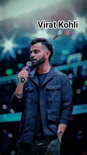 Virat Kohli 🎤#viratkohli #singing #shorts