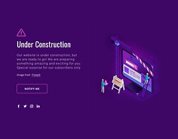 Website under construction - Website Template by Nicepage