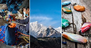 super local x sagarmatha next turn waste from the world's highest peaks into colorful mementos