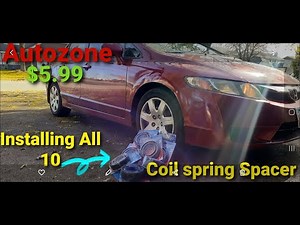 Honda Civic Coil Spring Spacer Lift Install Offroad Rally universal Autozone Ride Effex 8th gen 2010