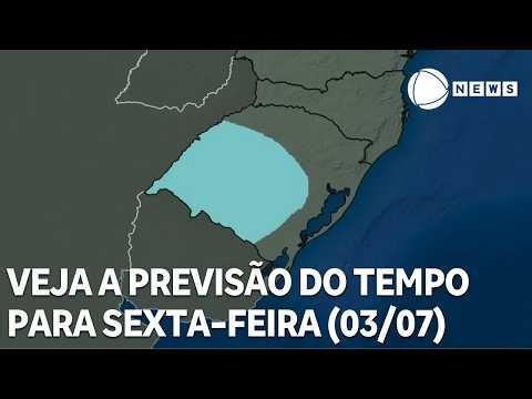 Check out the weather forecast for the entire country this Friday (05/03)