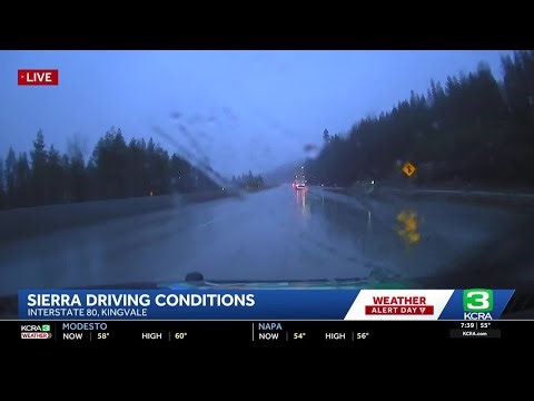 Northern California storm coverage | Steady Sierra rainfall | 7 a.m. at December 24, 2025