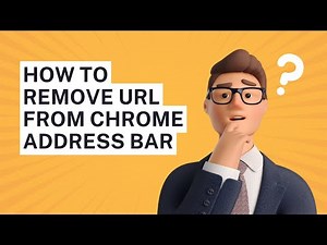 how to remove URL from chrome address bar
