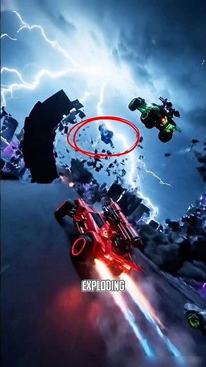 RC Car Explodes on Track 💣💣 #RCCar #MiniatureCinematic #RacingCrash