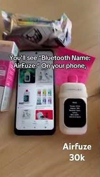 how to connect airfuze #disposablevapepen to your phone by Bluetooth?