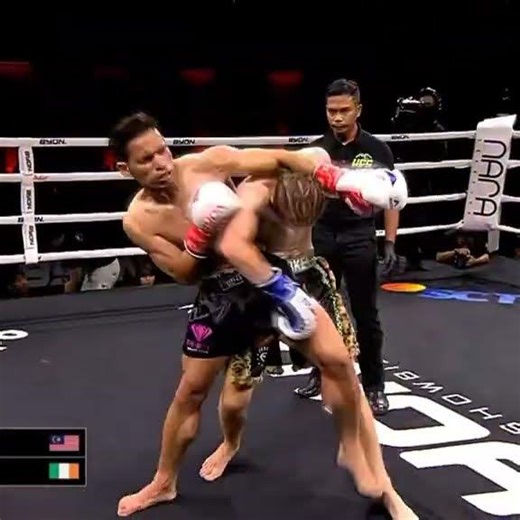frist fliying elbow in kickstriking 🔥 #byoncombat #boxing #muaythai #onechampionship