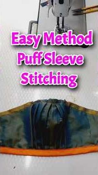 Easy Method Puff Sleeve Stitching | Puff Sleeve Stitching For Beginners #blousetips #sewingbeginners