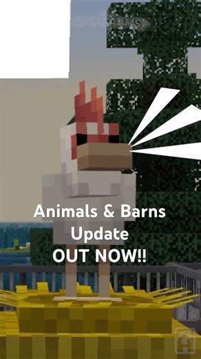The Animals & Barns 1.3 update for Crops & Farms is out NOW!! #minecraft #minecraftshorts 🐮