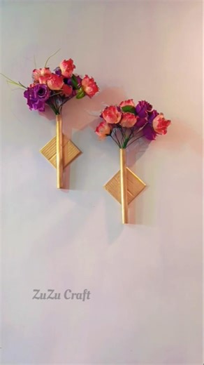 Easy cardboard roll wall hanging DIY #diy #shortviral #craft