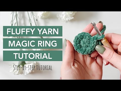 Amigurumi 101: How To Crochet A Magic Ring With PLUSH Yarn!
