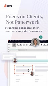 Draft, sign, and manage PDFs with ease. Nitro Pro helps you streamline business contracts, cutting processing time by up to 70%!⏳🗂 | Nitro