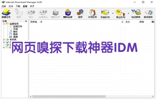 网页嗅探下载神器IDM