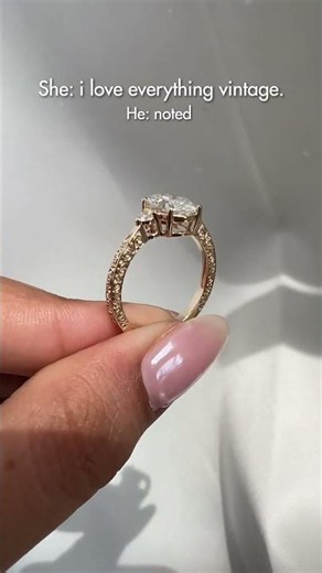 Vintage Engagement Ring He Actually Listened