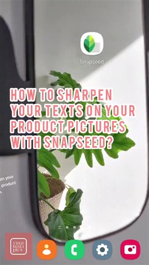How to Sharpen Texts on Product Pictures with Snapseed