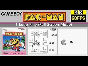 [GB] Pac-Man パックマン 1 Loop Play (Full Screen Mode)