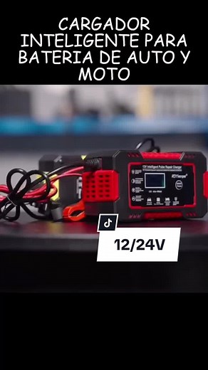 Cargador de Batería 12/24V para Carros y Motos