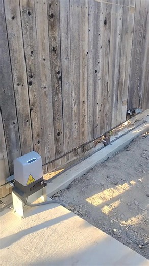 Sliding gate operator installation to existing gate #AutomaticGates Sanchez Ornamental Iron Works | Beto Sanchez