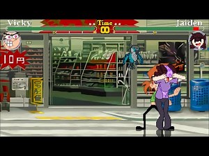 ShimMUGEN girl wedgie match 7: Jaiden gets wedgies by Vicky!