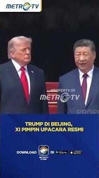 Xi Jinping Tampil Dominan Sambut Trump di Beijing #shorts