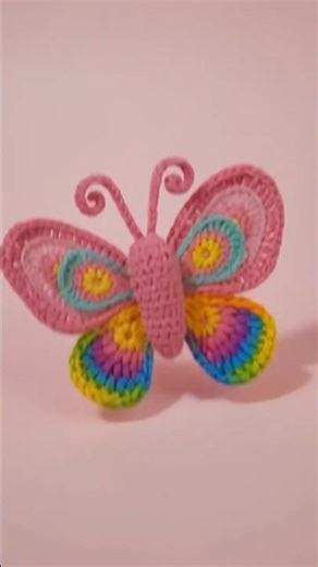 #Crochet Flying Buterfly 💖#diy #knittig #crochetflower