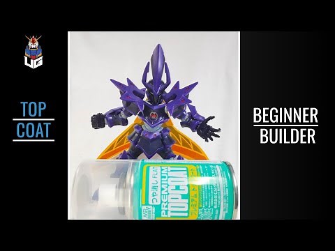 How to Apply Topcoat on Gunpla [Beginner Builder]
