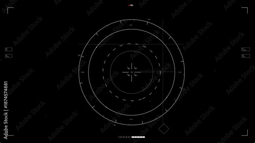 Futuristic science fiction hud elements for web design projects and video editing tasks in a dark setting with interactive visuals