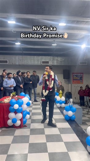 NV Sir ka Special Birthday Promise🤚🏻 || NV Sir Shorts #shorts #ytshorts #nvsir